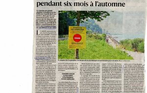 Fermeture voie lacustre