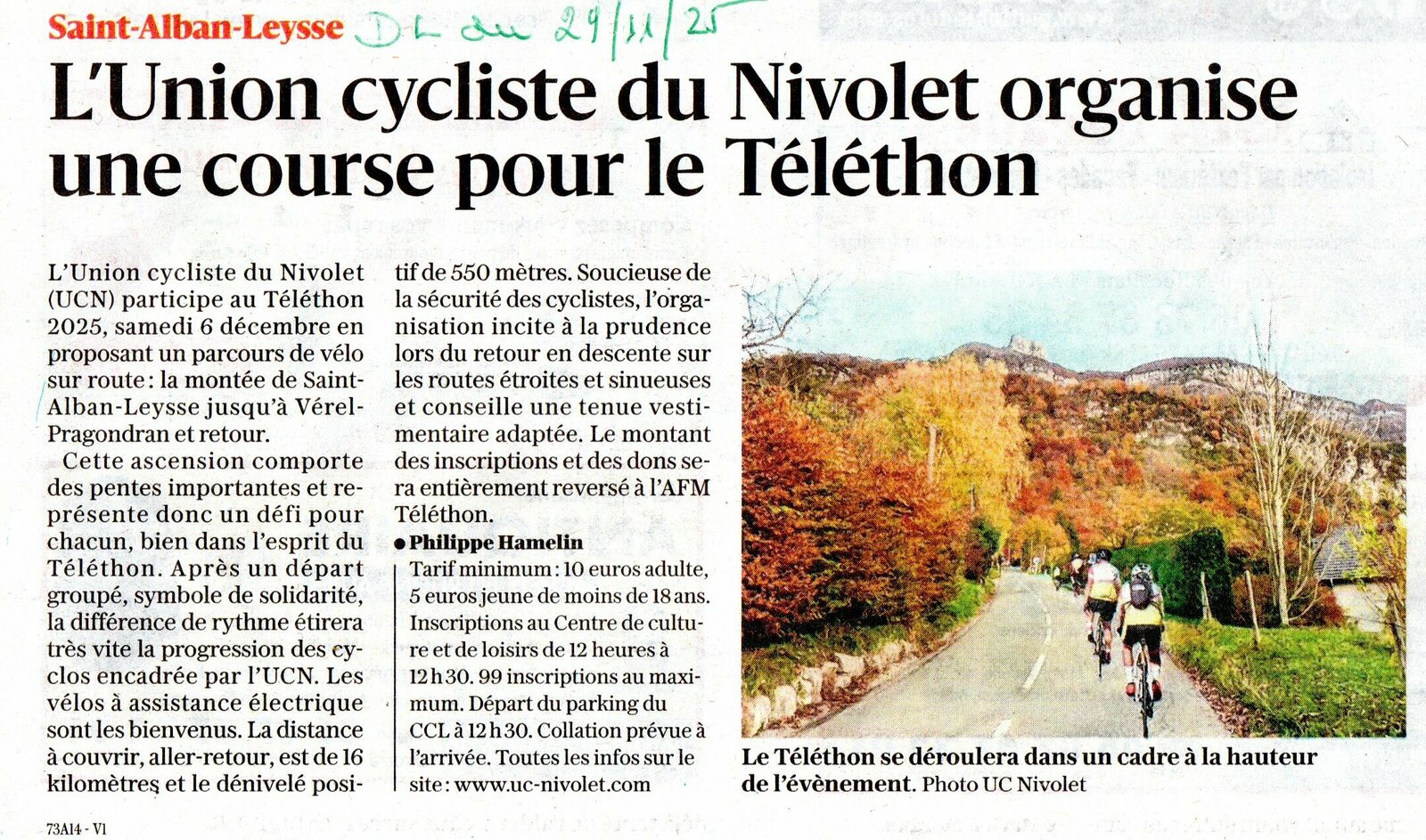 Téléthon du Nivolet