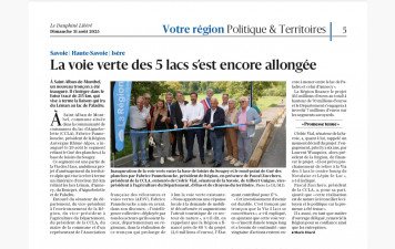 Inauguration voie verte Aiguebelette Ouest