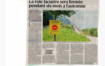 Fermeture voie lacustre