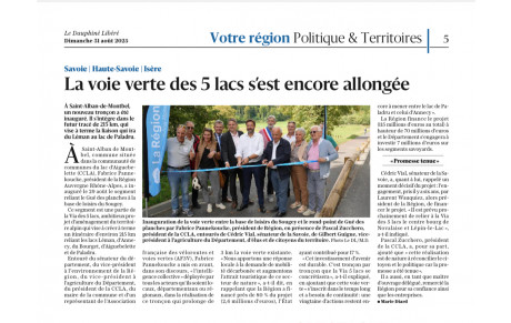 Inauguration voie verte Aiguebelette Ouest